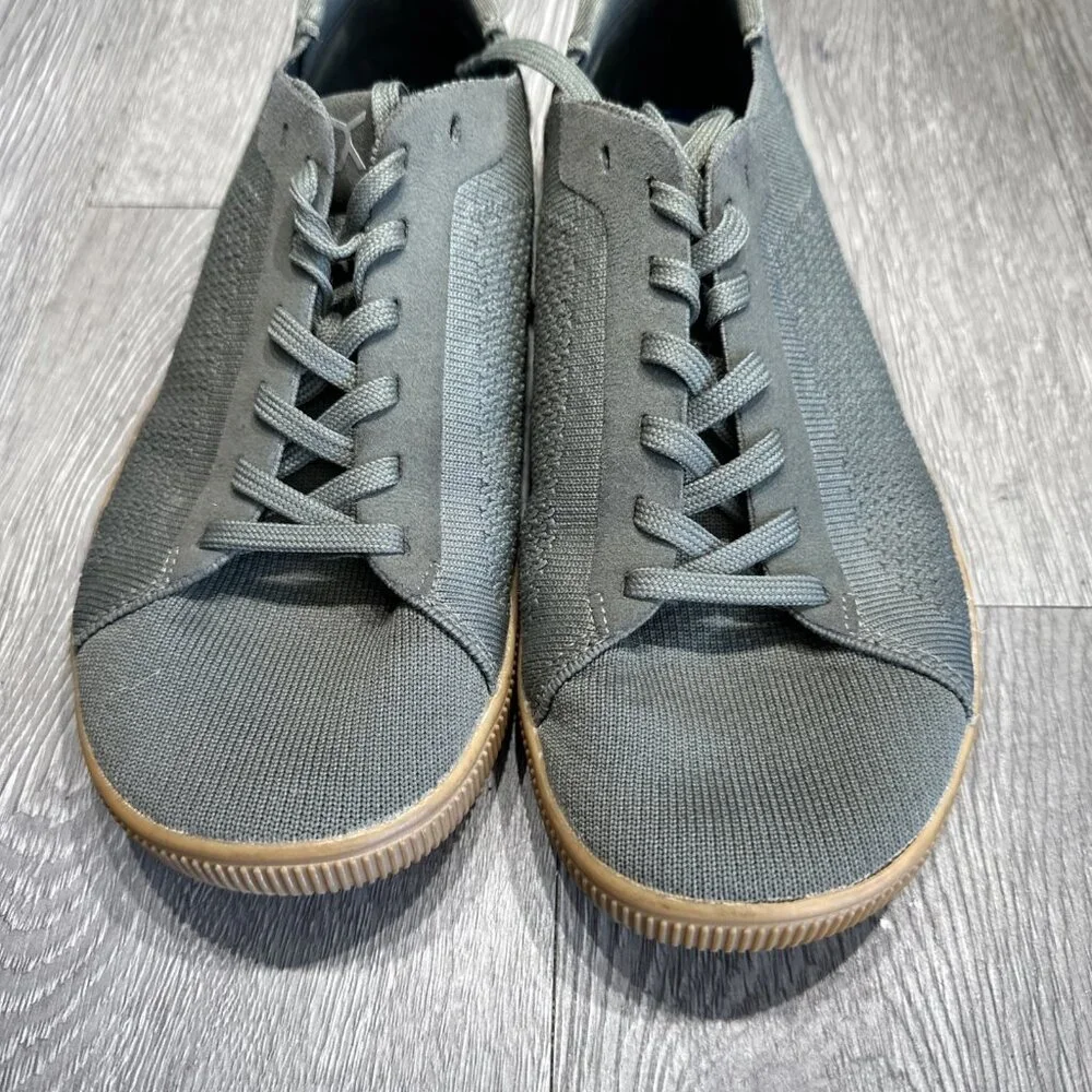 Men's Athletic Sneakers in Olive Gray with Gum Sole